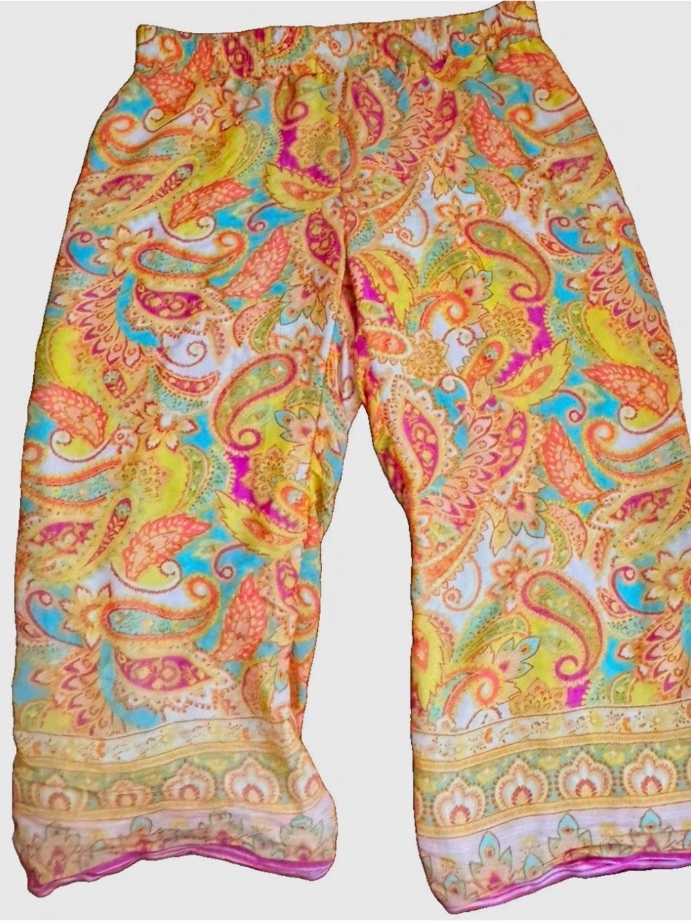 new directions Yellow Multicolor Paisley Boho